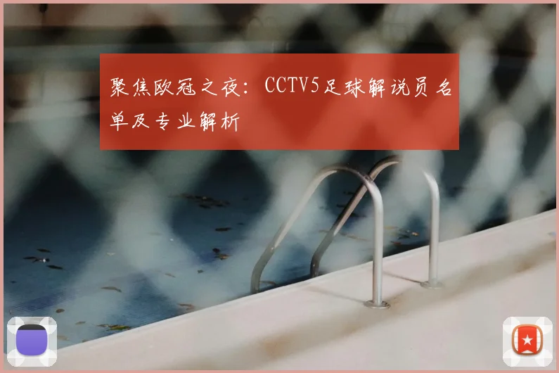 聚焦欧冠之夜：CCTV5足球解说员名单及专业解析